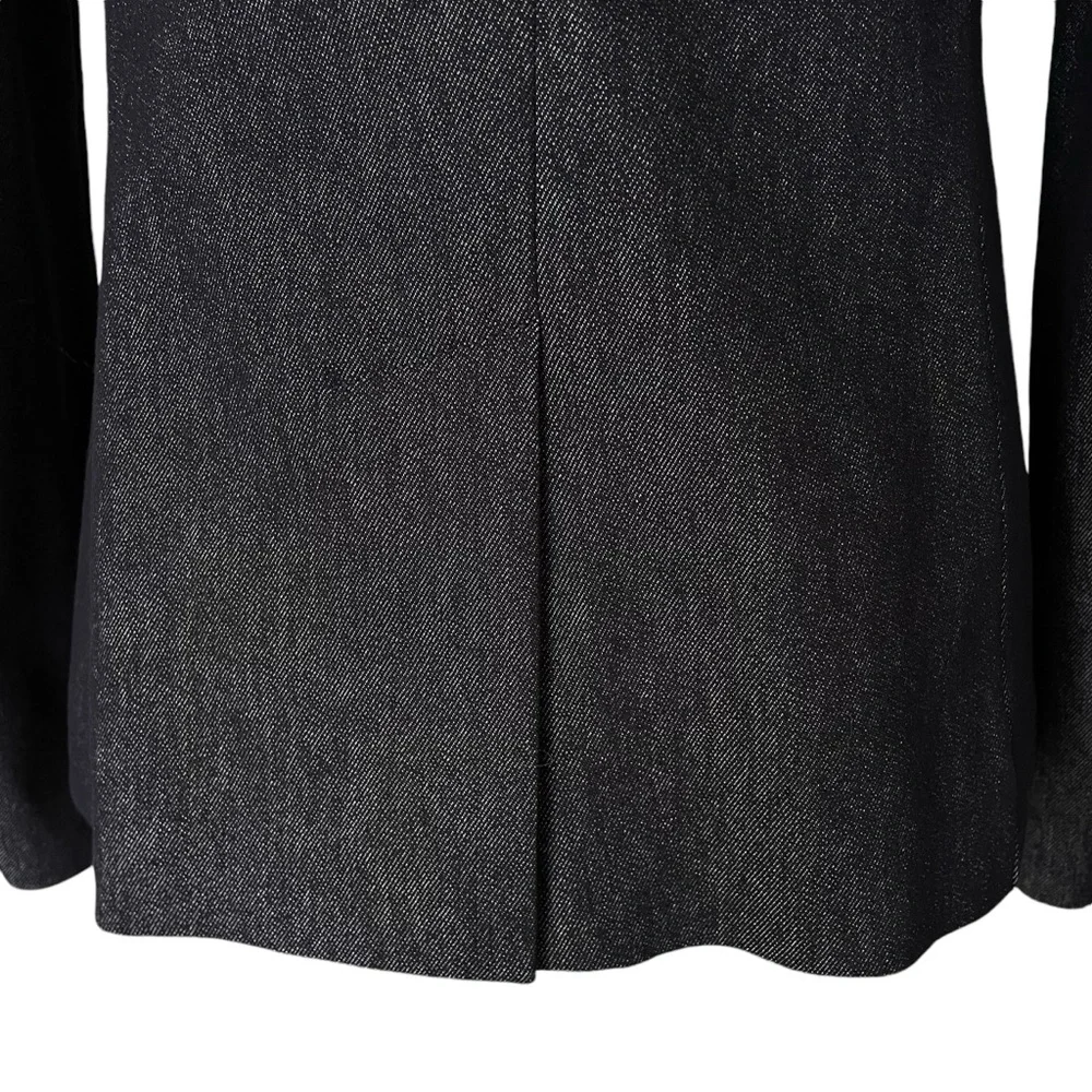 Theory Double Breasted Stretch Denim Navy Blazer NWT - Picture 9 of 16